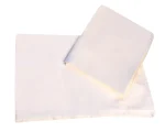 Cotton satin fitted bedsheet Queen size 280 TC size 160* 200 * 33cm Off White 1 10